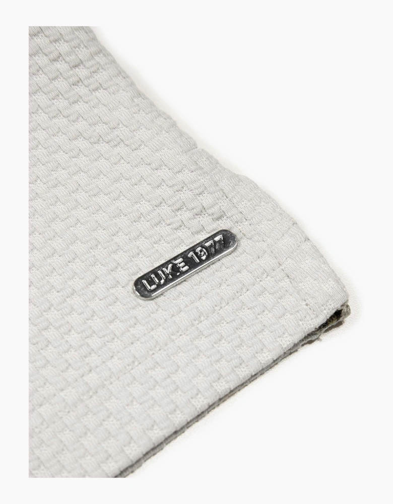 LUKE1977 Gilbraltar Zip Polo Shirt - Ice Grey