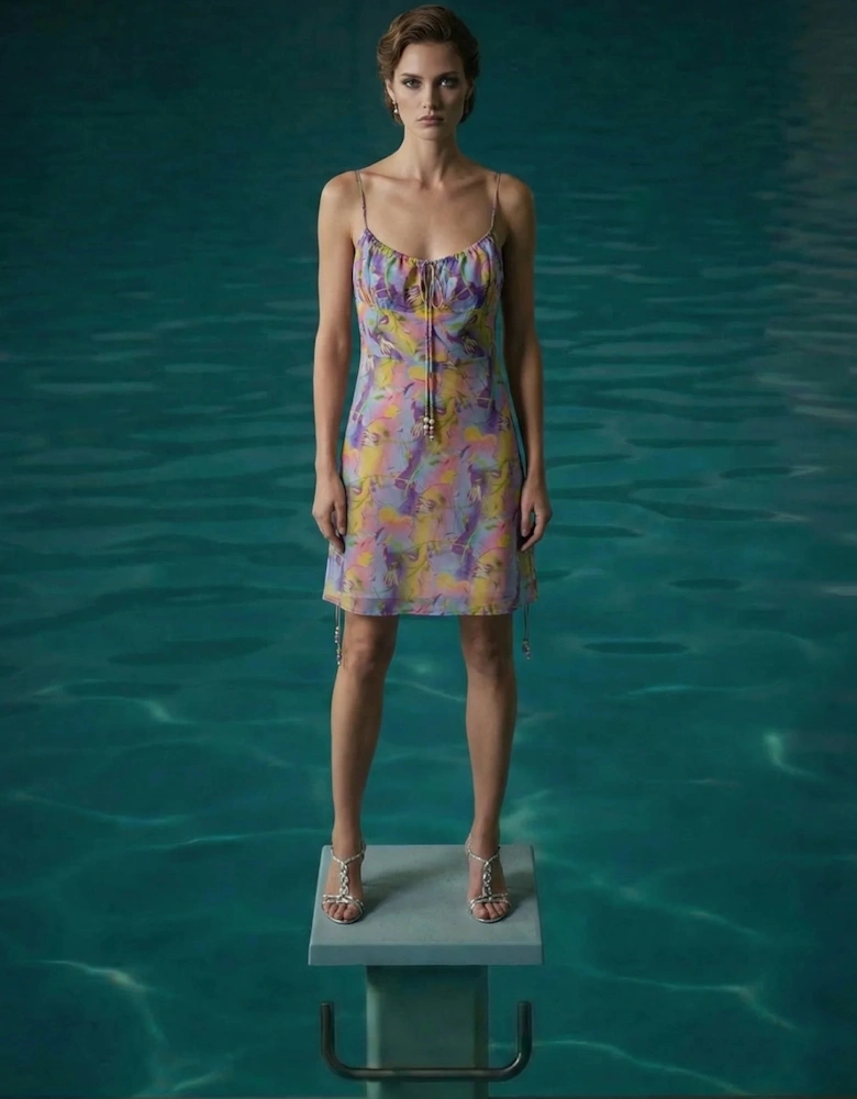 Tropical Blossom Mini Dress