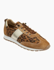 Tan/Leopard Leather