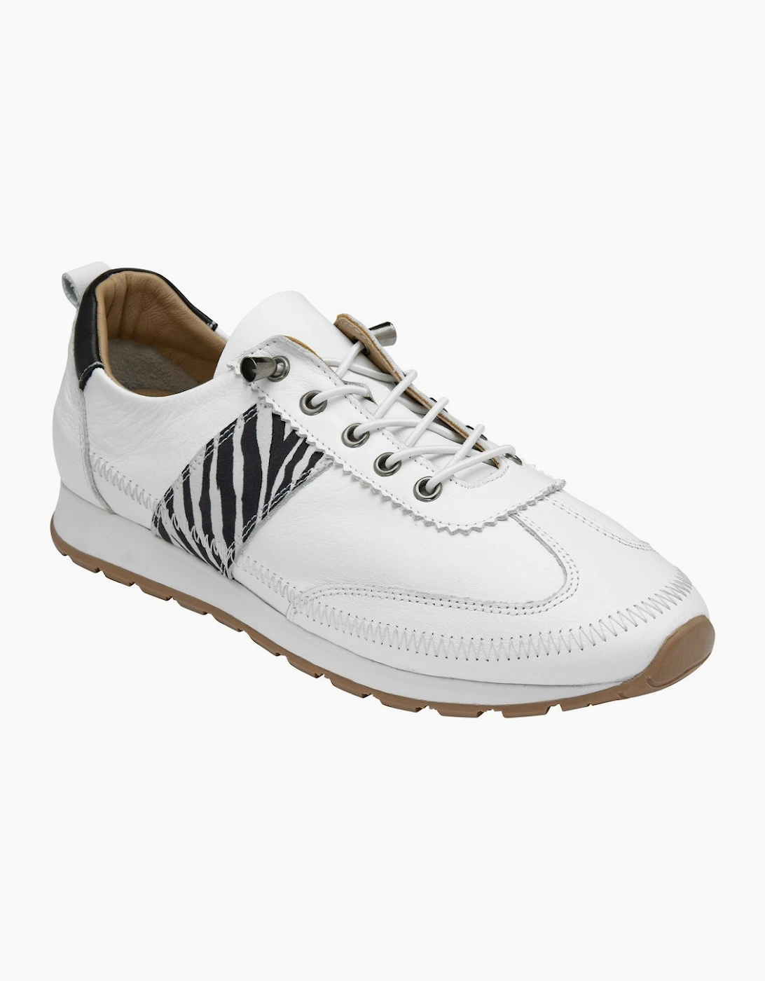 Lotus Women's White Lola Trainers - Size 5