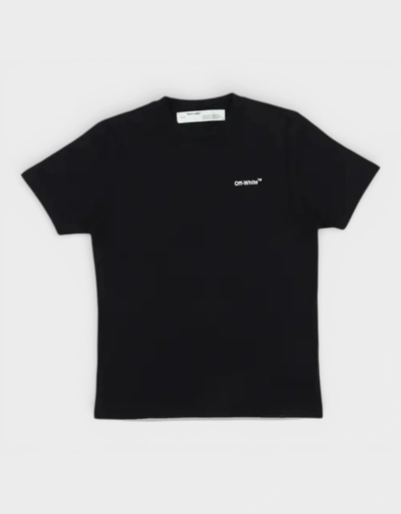 3D Arrow Short Sleeve T-Shirt Black White