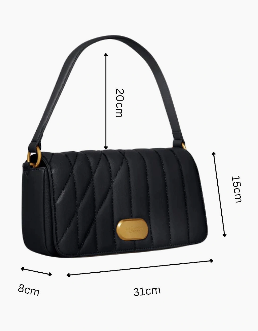 Aurora Crossbody Bag in Black