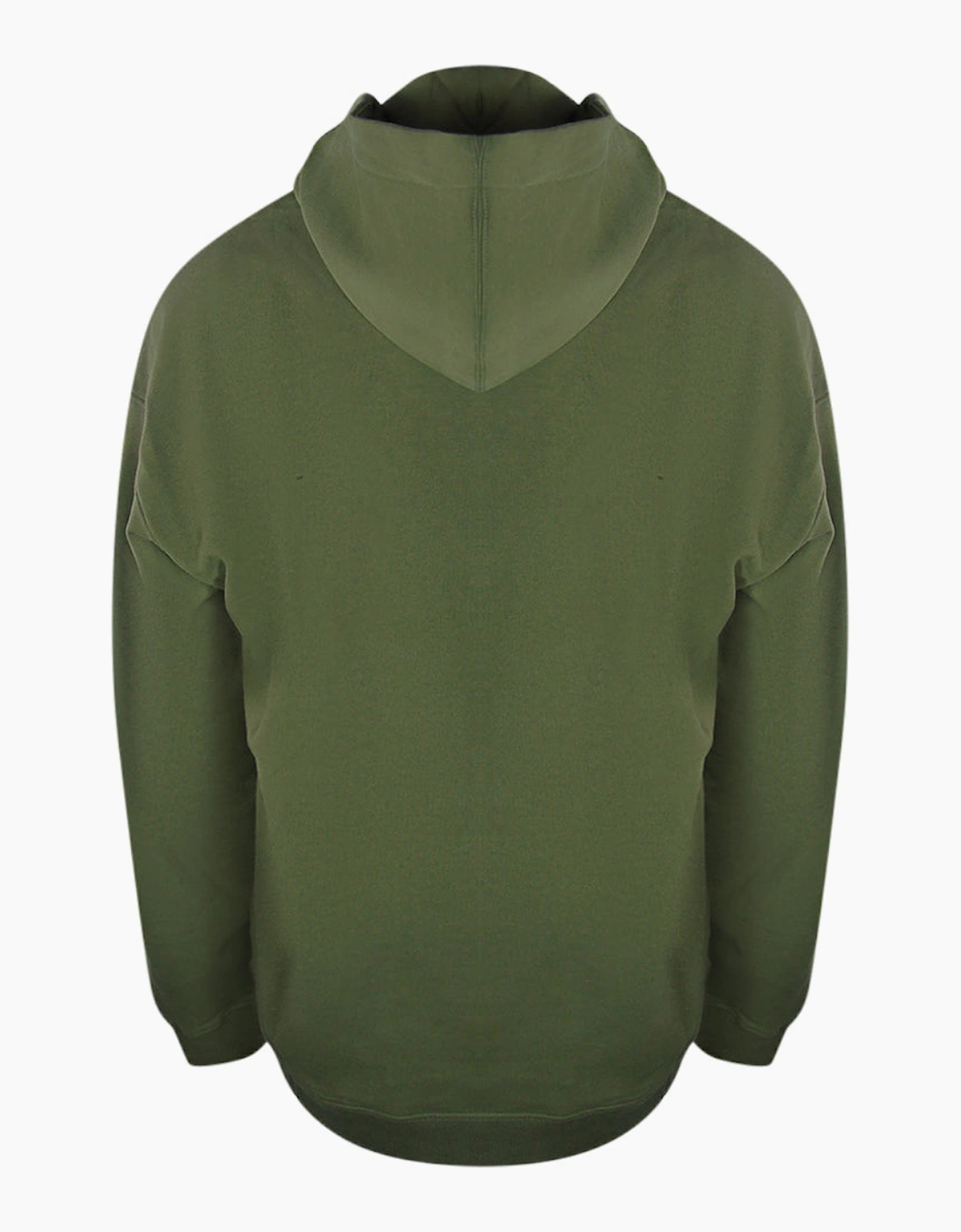 Bold Embroidered Multicolour Logo Green Hoodie