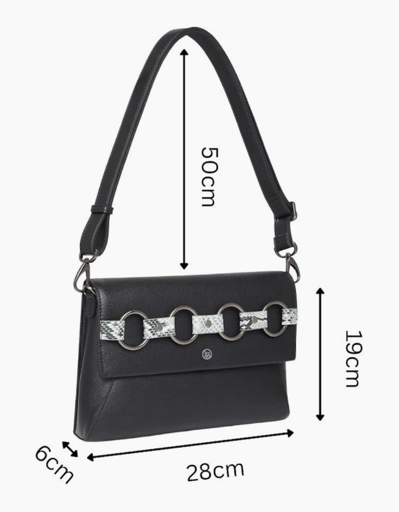 Alder Black Clutch & Cross-Body Bag