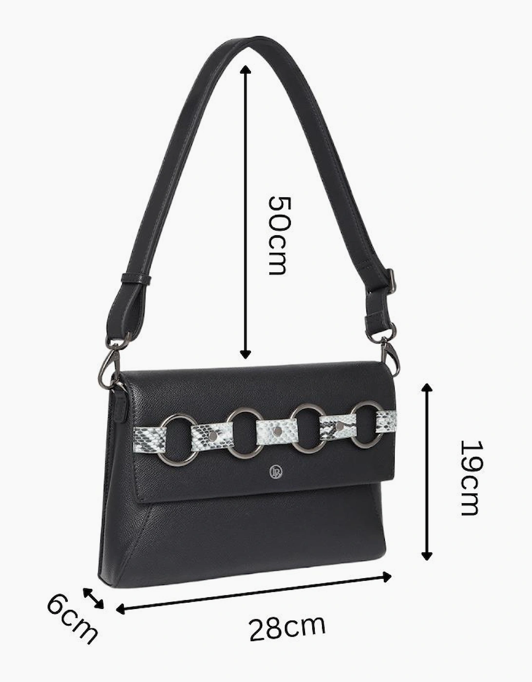 Alder Black Clutch & Cross-Body Bag