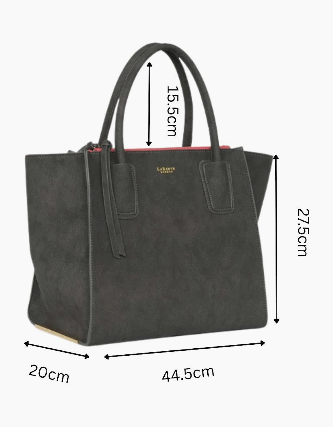 Demi Grey Vegan Winged Tote Bag