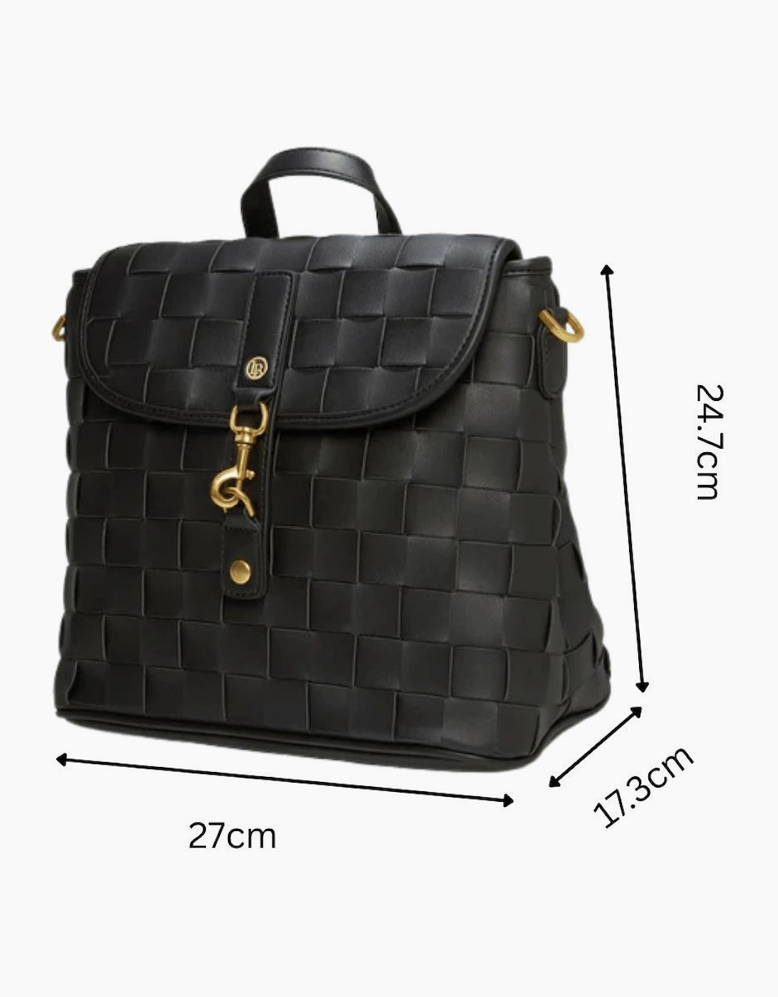 Rosie Black Mini Vegan Backpack