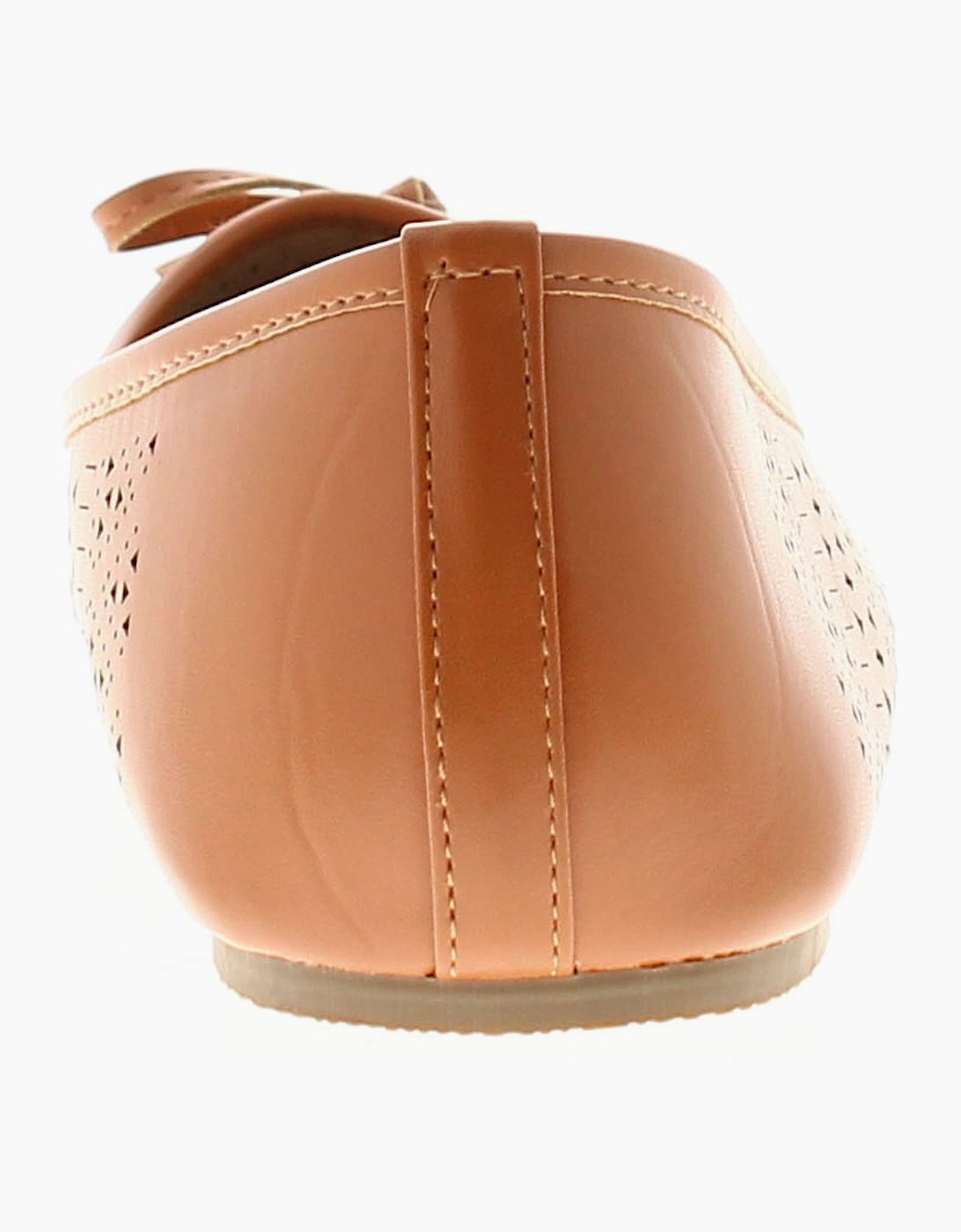 Womens Ballerina Shoes Oulton Slip On tan UK Size