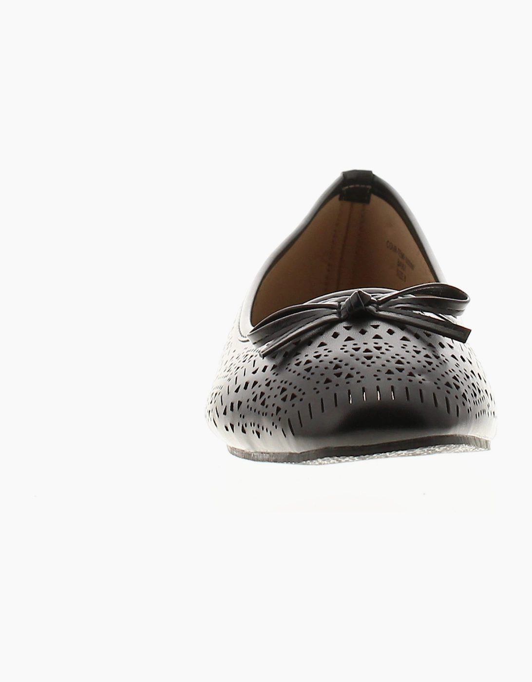 Womens Ballerina Shoes Oulton Slip On black UK Size