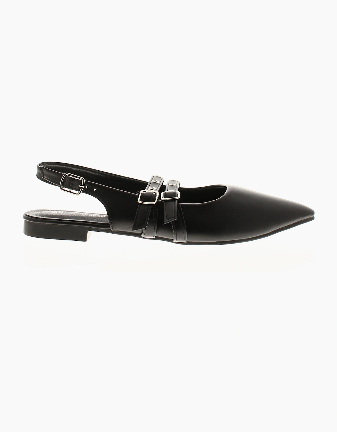Womens Flat Shoes Ferne Buckle black UK Size
