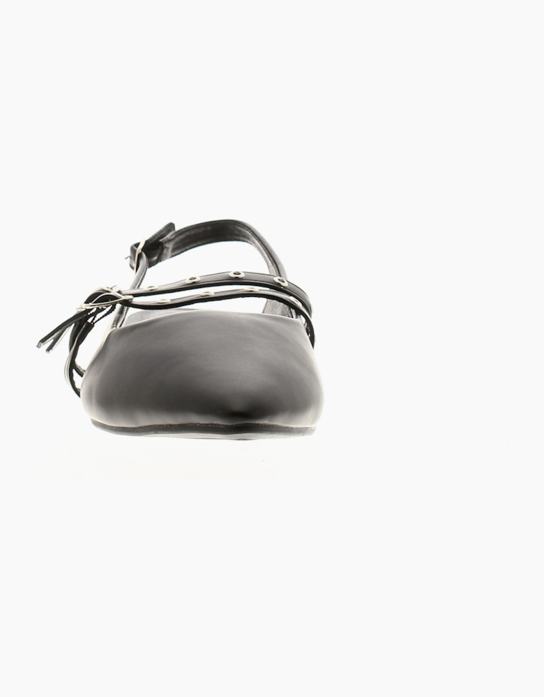 Womens Flat Shoes Ferne Buckle black UK Size