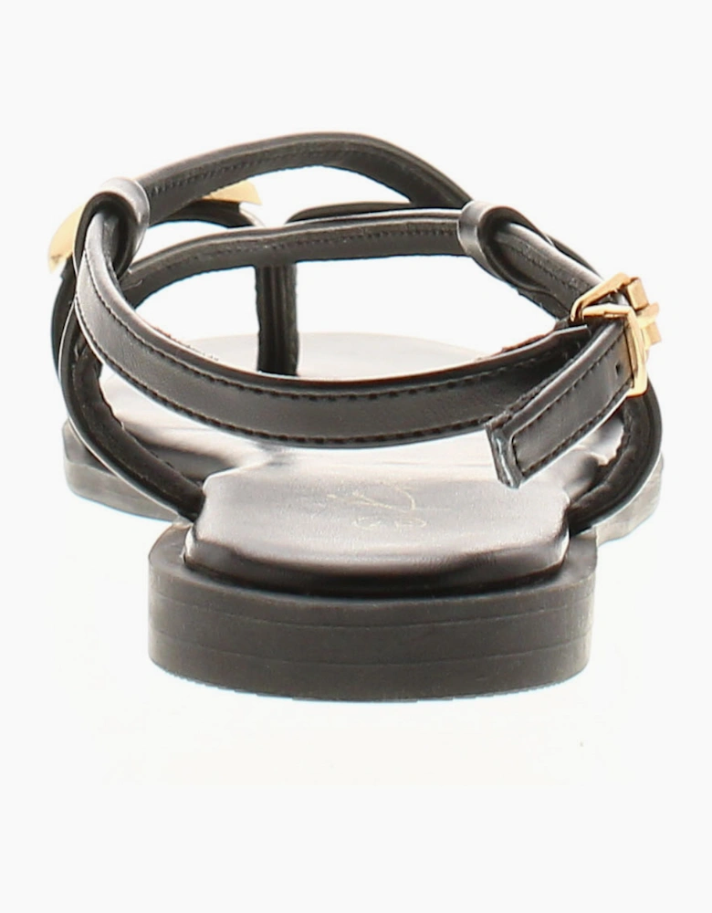 Womens Strappy Sandals Talia Buckle black UK Size