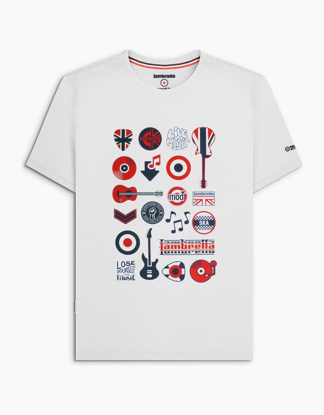 Mens Music Icon Short Sleeve Graphic T-Shirt, 2 of 1