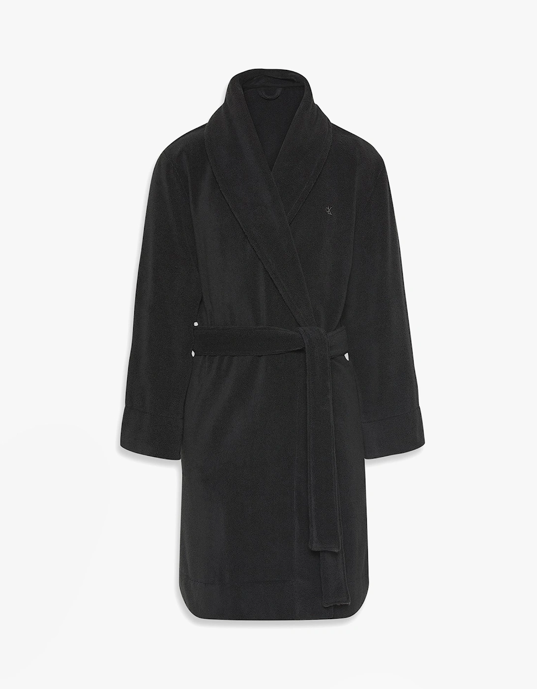 Calvin Klein COMFORT FRENCH TERRY Mens Bathrobes Black