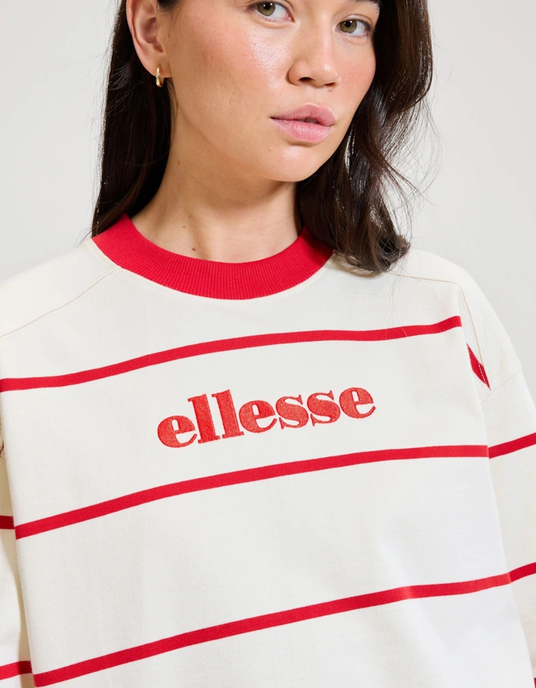 Taggia Sweatshirt - Off White/Red