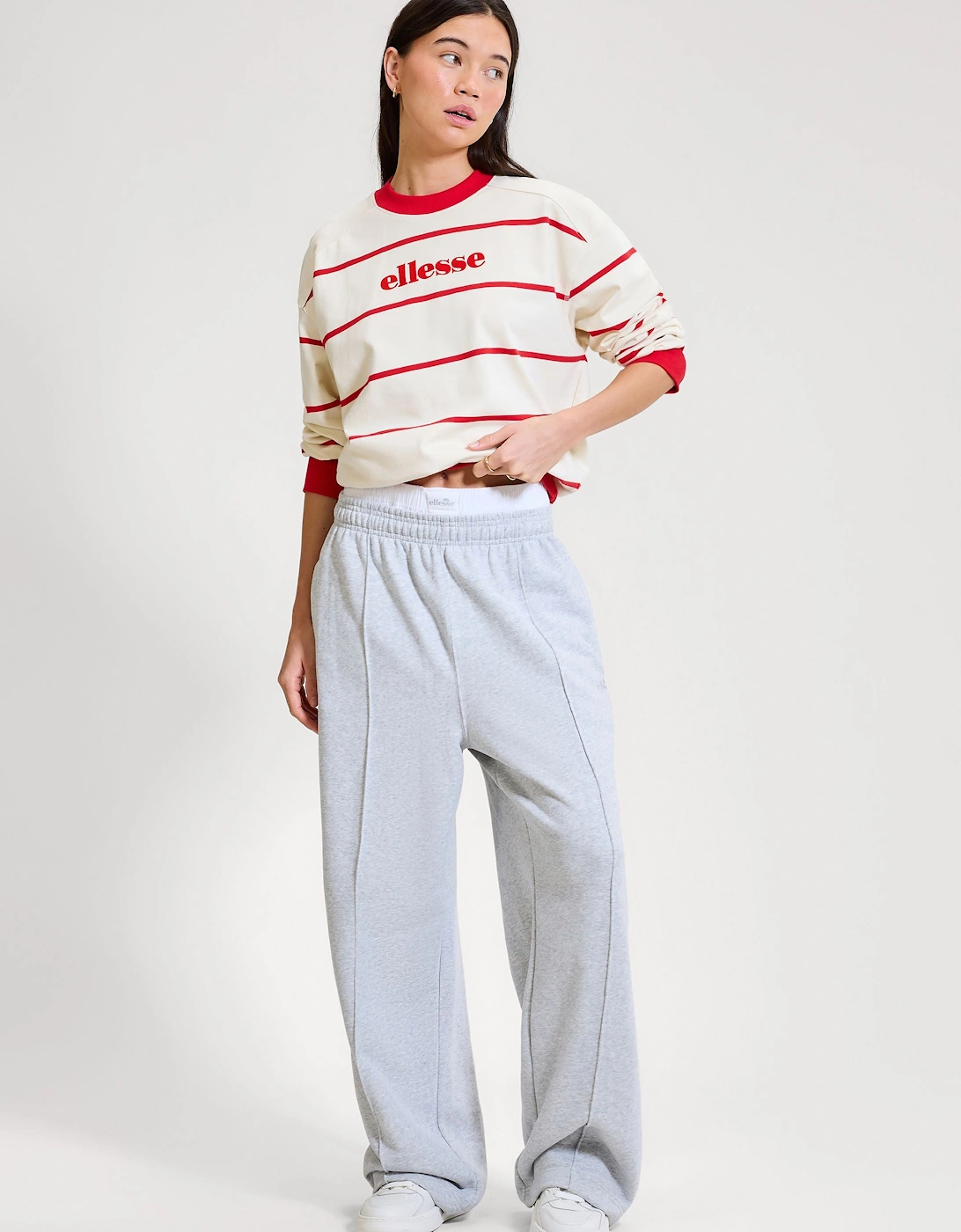 Taggia Sweatshirt - Off White/Red