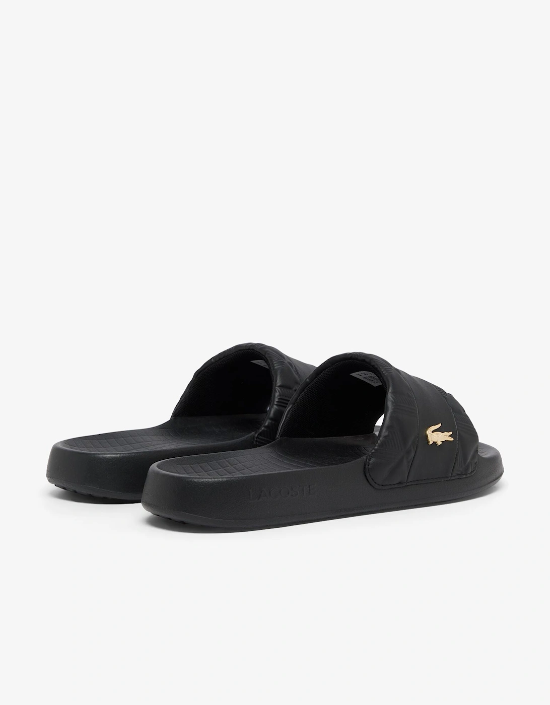 Serve Hybrid Monogram Slides - Black/Gold 1V7