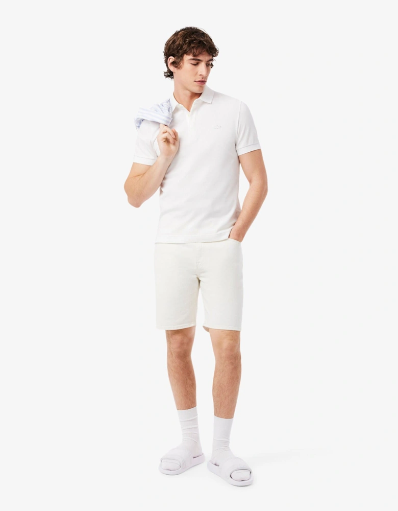 Serve Hybrid Monogram Slides - White/White 21G