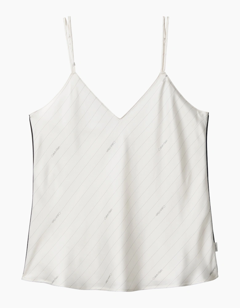 Calvin Klein SATIN CAMI Womens Pyjama Top Ivory