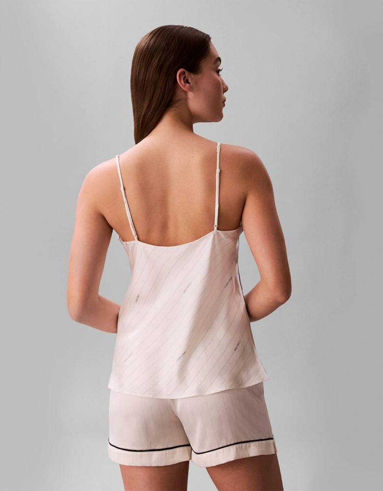 Calvin Klein SATIN CAMI Womens Pyjama Top Ivory