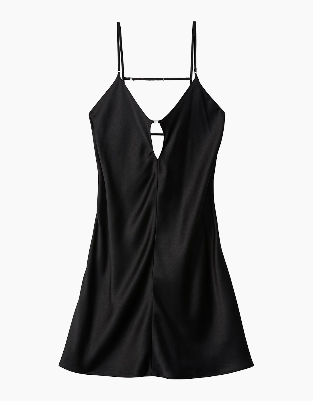 Calvin Klein SATIN CHEMISE Womens Nightdress Black