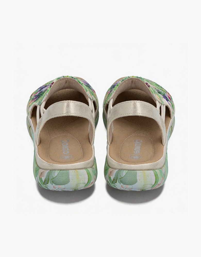 64841 Womens Ankle Strap Sandals Multi