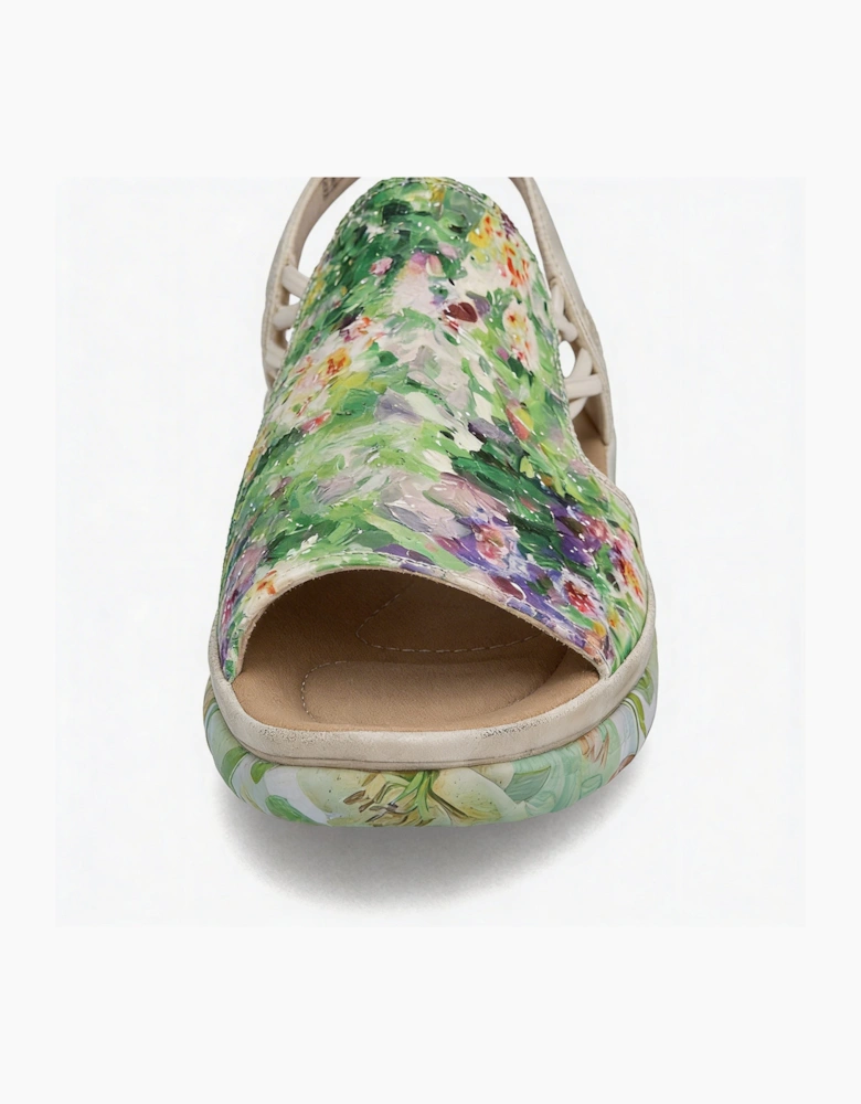 64841 Womens Ankle Strap Sandals Multi