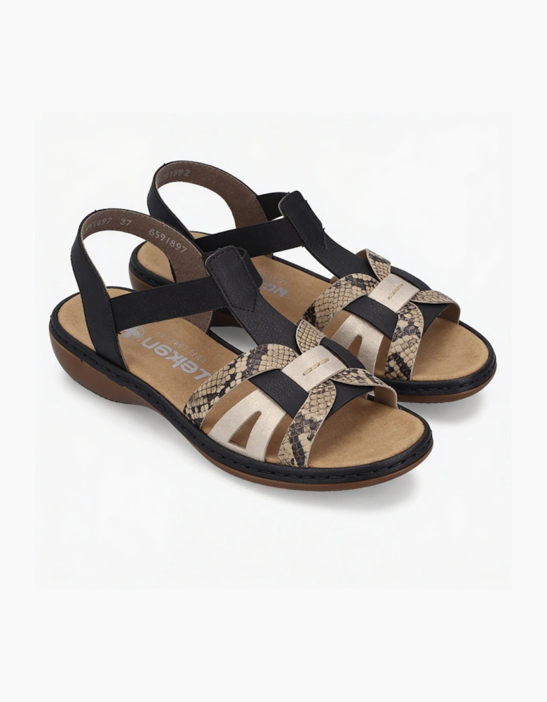 65918-92 Womens Ankle Strap Sandals Multi