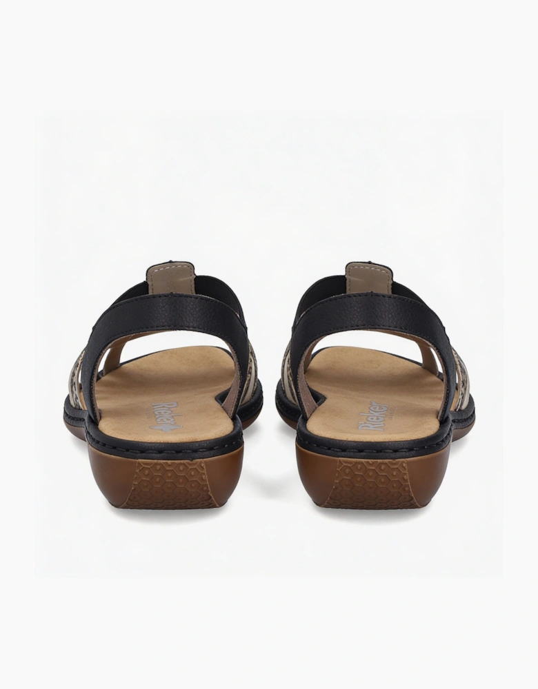 65918-92 Womens Ankle Strap Sandals Multi