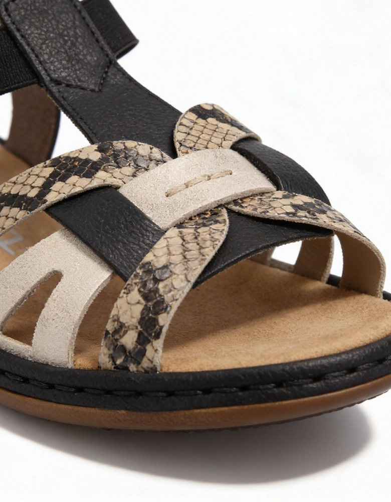 65918-92 Womens Ankle Strap Sandals Multi