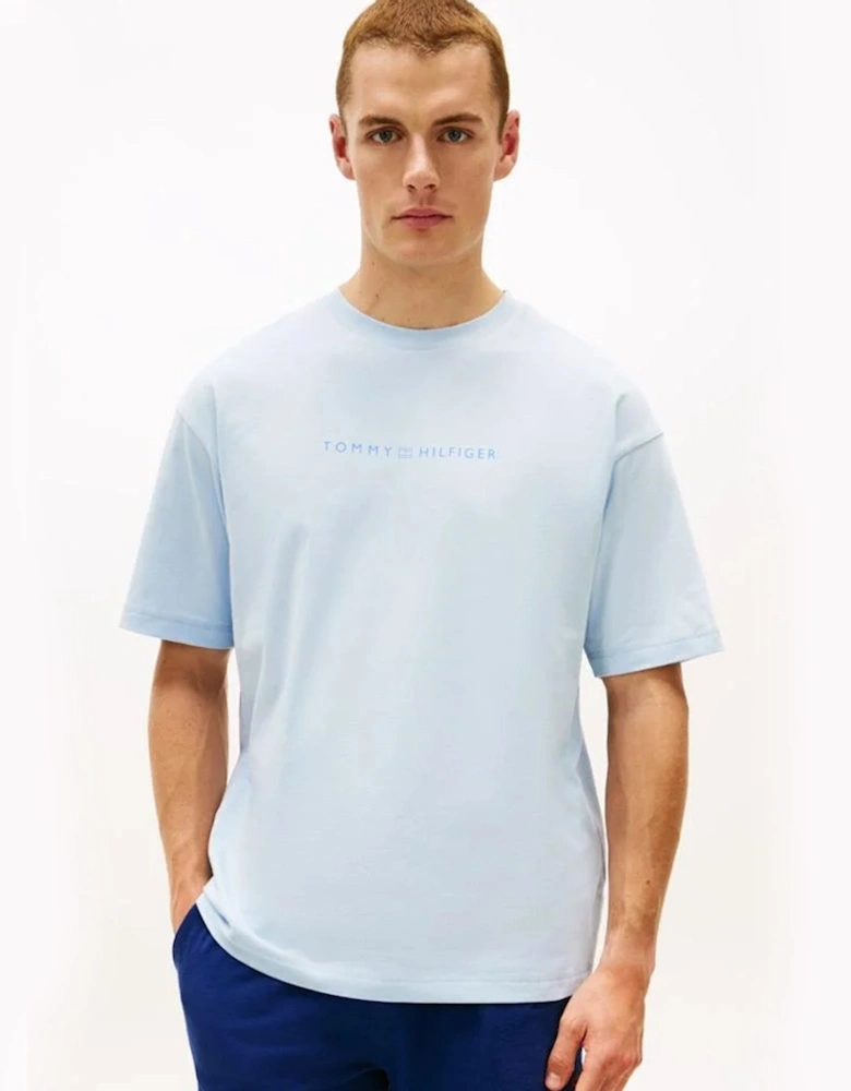 Tommy Hilfiger SS LOGO TEE Mens T-Shirt Breezy Blue