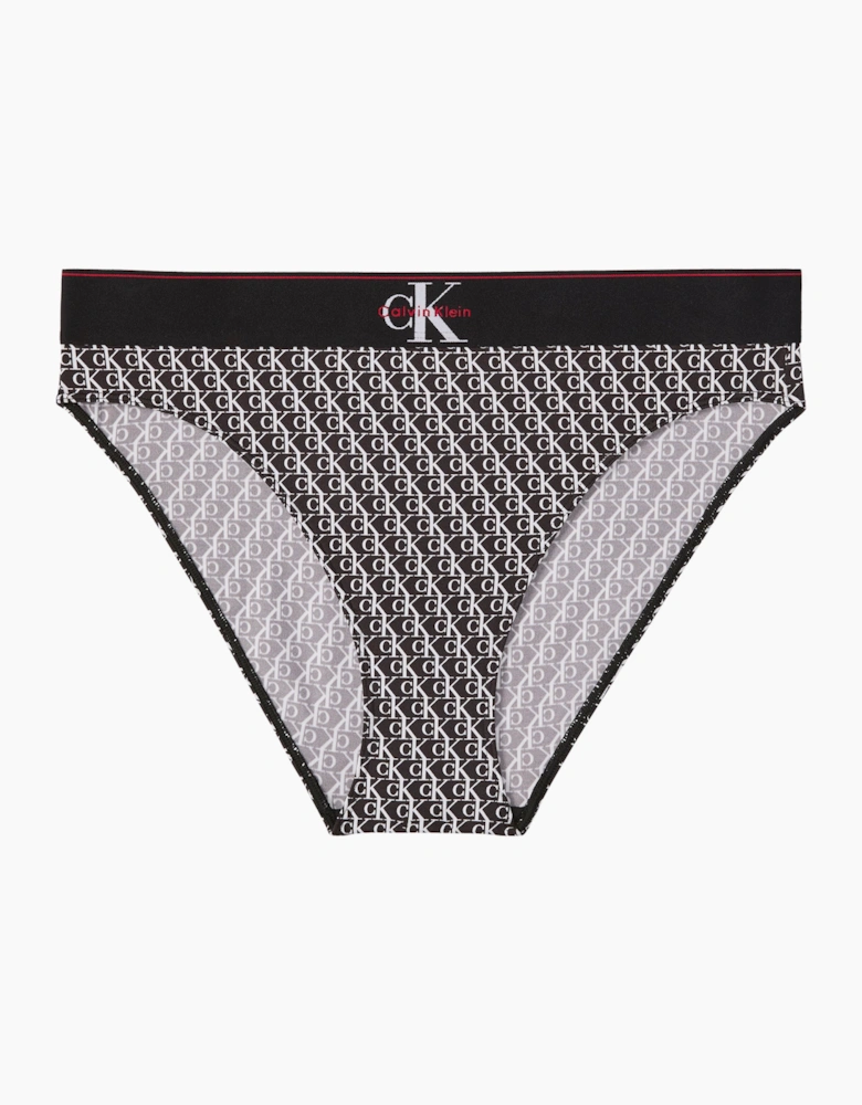 Calvin Klein HIGH WAIST BIKINI Womens High-Waist Briefs Black