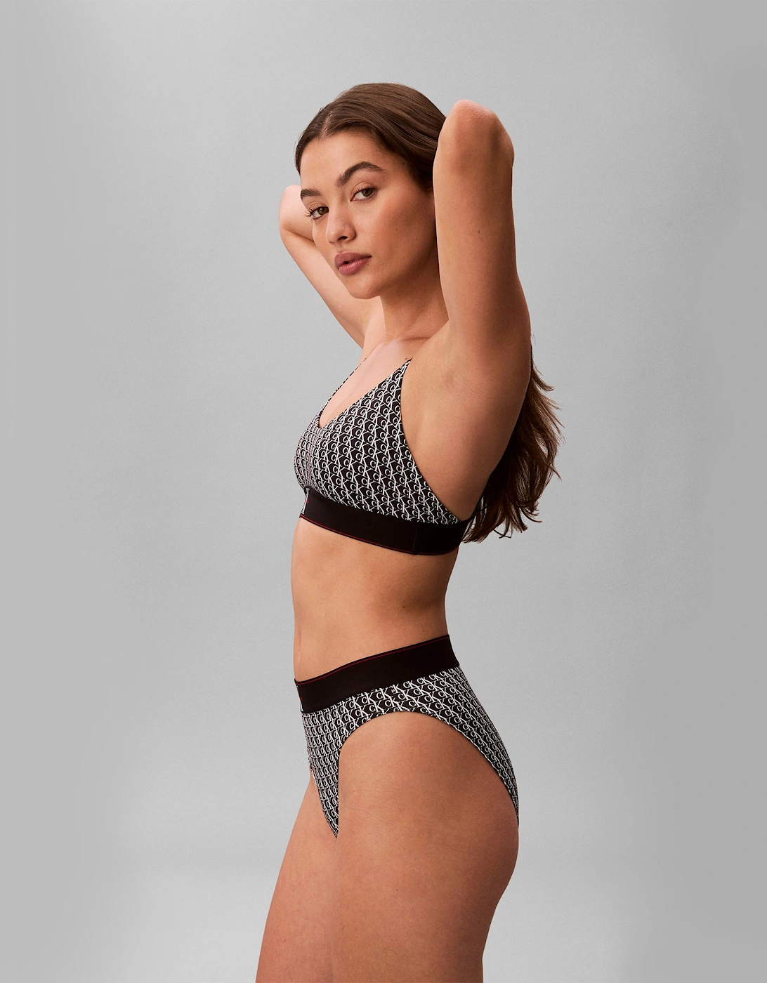 Calvin Klein HIGH WAIST BIKINI Womens High-Waist Briefs Black