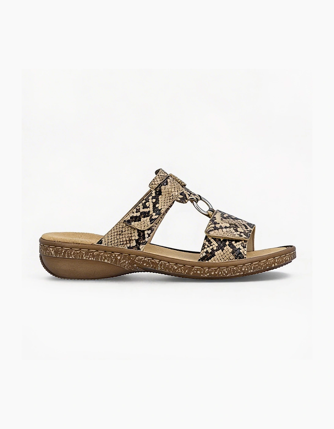 Rieker 628P9-20 Womens Ankle Strap Sandals Brown