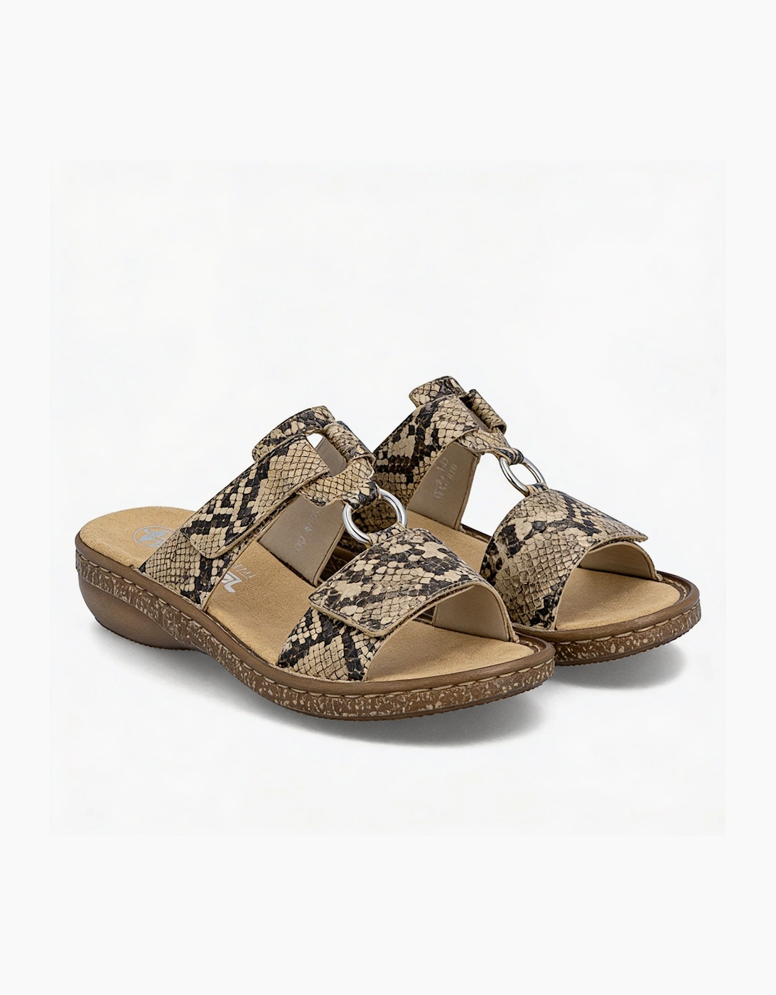 Rieker 628P9-20 Womens Ankle Strap Sandals Brown