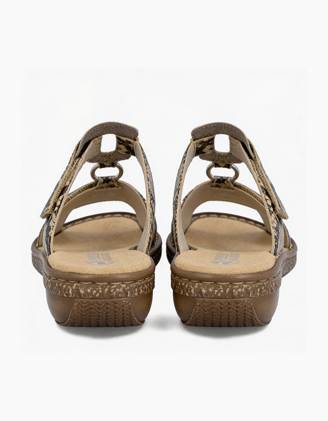 Rieker 628P9-20 Womens Ankle Strap Sandals Brown