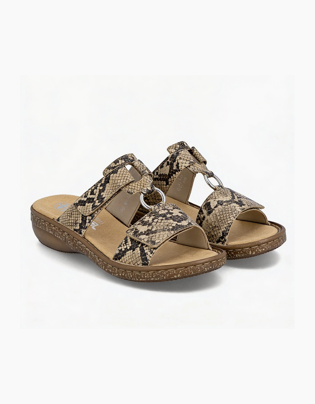 Rieker 628P9-20 Womens Ankle Strap Sandals Brown