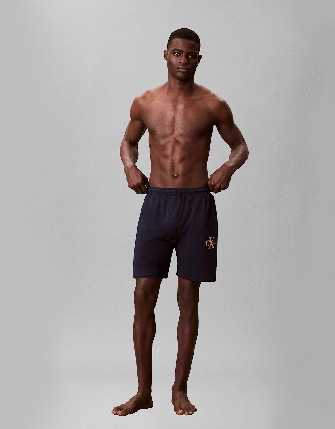 Calvin Klein MONOGRAM SLEEP SHORT Mens Shorts Shoreline