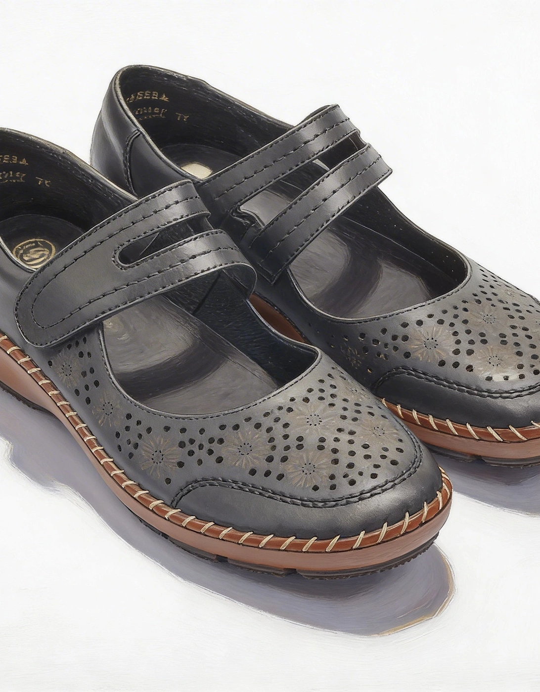 44875-00 Womens Mary Jane Shoes Black