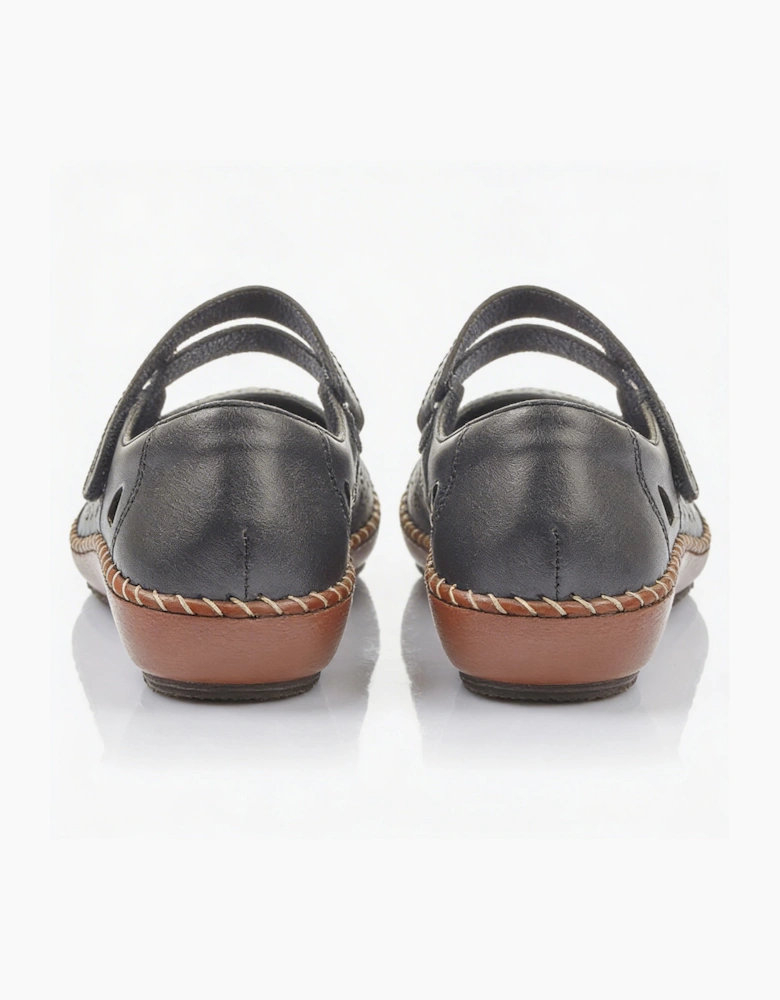 44875-00 Womens Mary Jane Shoes Black