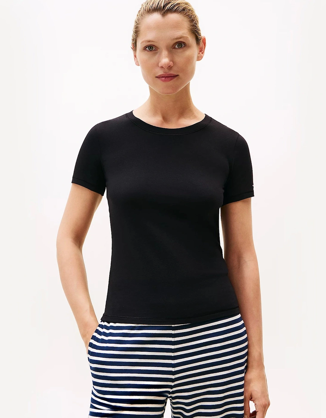 Tommy Hilfiger SS T-Shirt Womens T-Shirts & Tank Tops Multicoloured