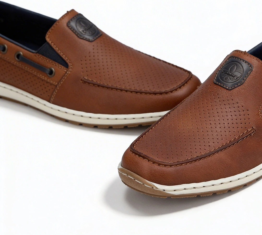 08867-25 Mens Loafer Shoes Brown