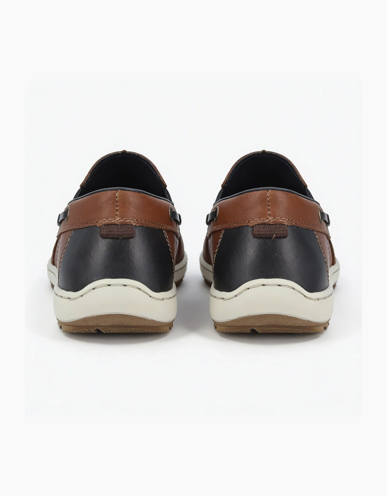 08867-25 Mens Loafer Shoes Brown