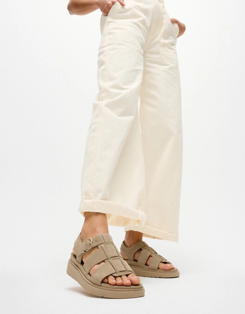 GEN-FF Womens Ankle Strap Sandals Cappuccino