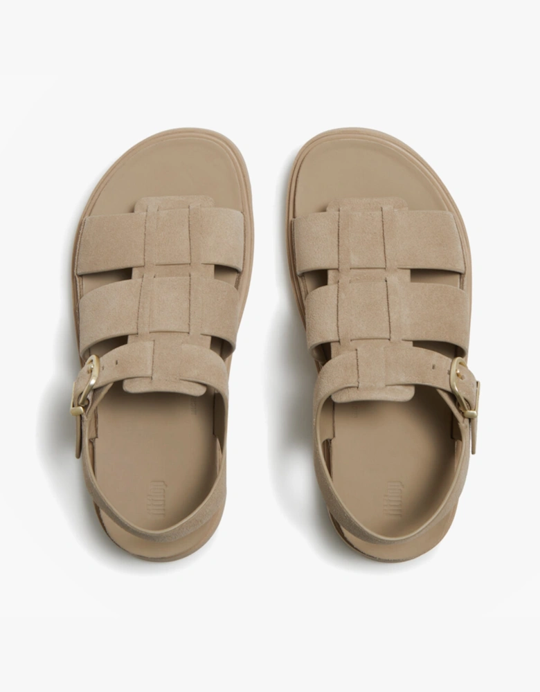 GEN-FF Womens Ankle Strap Sandals Cappuccino