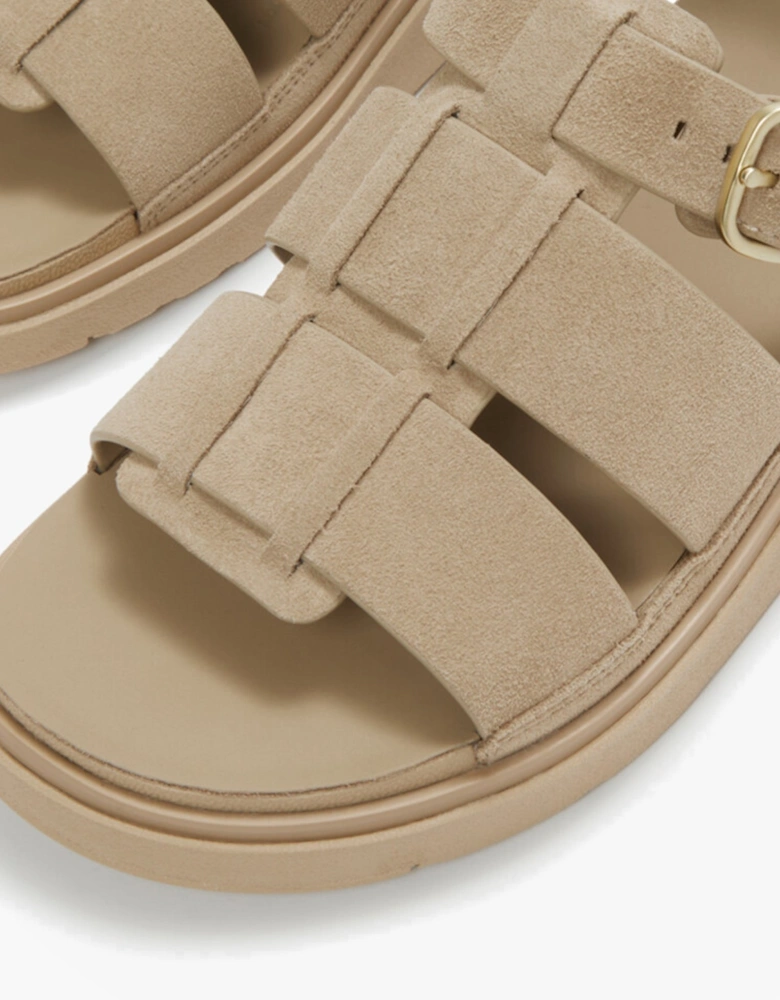 GEN-FF Womens Ankle Strap Sandals Cappuccino