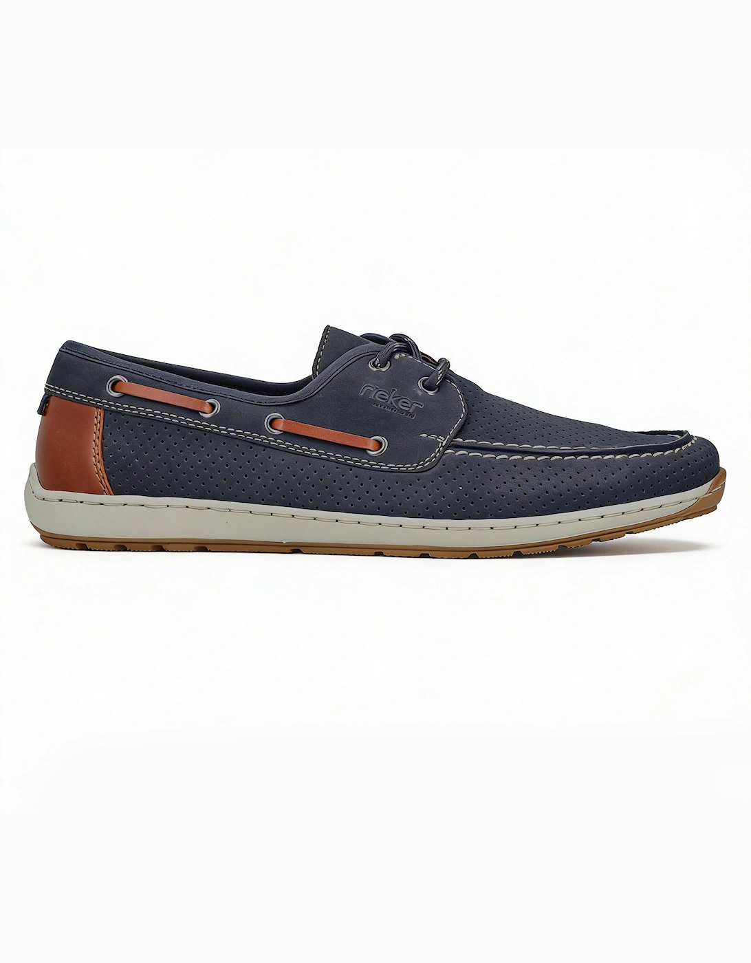 Rieker Men's Rieker 08816-14 Mens Loafer Shoes Blue