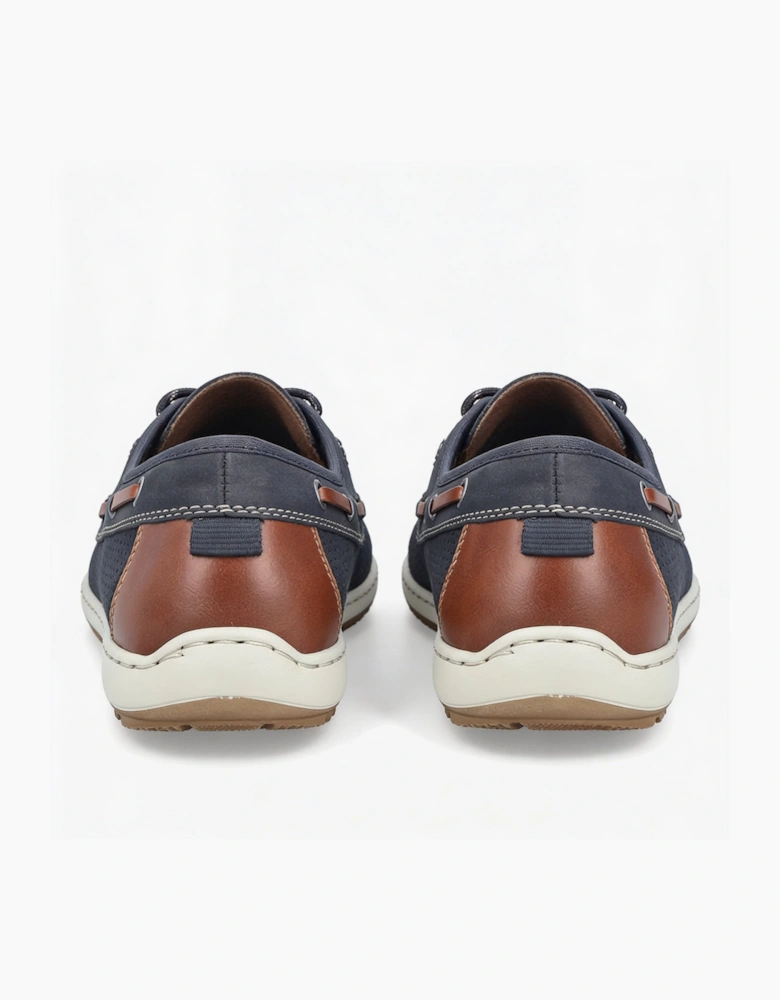 08816-14 Mens Loafer Shoes Blue