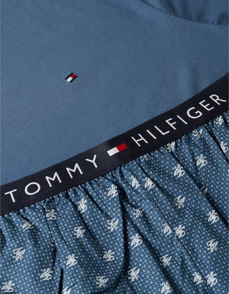 Tommy Hilfiger SS WOVEN SHORT PRINT Mens Pyjama Set Multicoloured