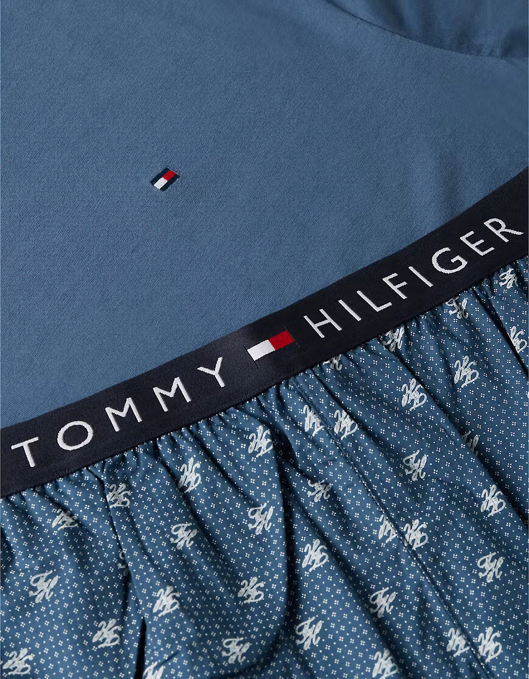 Tommy Hilfiger SS WOVEN SHORT PRINT Mens Pyjama Set Multicoloured